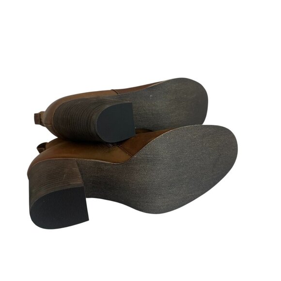 BP Lance-Lea Brown Booties High Heel Round Toe Block Heel Size 10 Women's - Picture 7 of 9